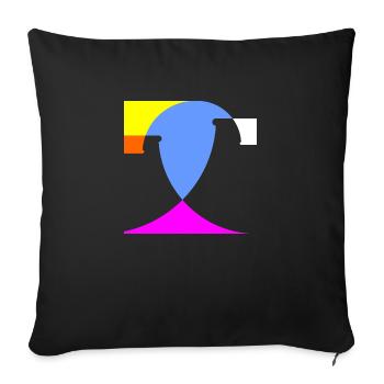 World of transition - Sofakissenbezug 45 x 45 cm - Schwarz - Vorne