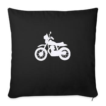 Motorcycle Fan Motorcycle Motorcross Motorcyclist - Sofa pillowcase 17,3'' x 17,3'' (45 x 45 cm) - black - Front