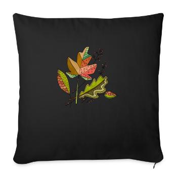 Liste - Sofakissenbezug 45 x 45 cm - Schwarz - Vorne