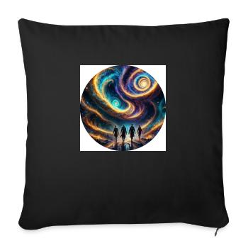 future - Sofa pillowcase 17,3'' x 17,3'' (45 x 45 cm) - black - Front