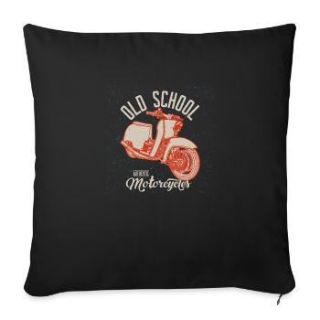 Schwalbe (Oldschool) // Illustration - Sofa pillowcase 17,3'' x 17,3'' (45 x 45 cm) - black - Front