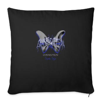 Schmetterlingsliebhaber Retro Cool Instant Connection - Sofakissenbezug 45 x 45 cm - Schwarz - Vorne