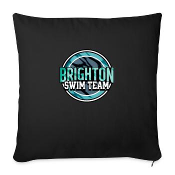 Brighton Swim Team - Sofa pillowcase 17,3'' x 17,3'' (45 x 45 cm) - black - Front
