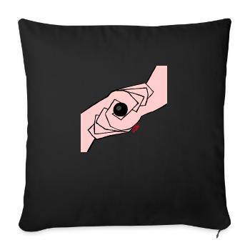 The Luck of the Black Ball - Sofa pillowcase 17,3'' x 17,3'' (45 x 45 cm) - black - Front