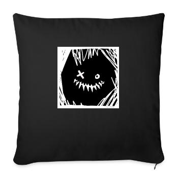 joker clown - Sofakissenbezug 45 x 45 cm - Schwarz - Vorne