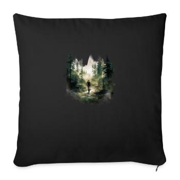 La puissance de pédalage à l’état pur : votre chemise de vélo élégante - Housse de coussin décorative 45 x 45 cm - noir - Devant