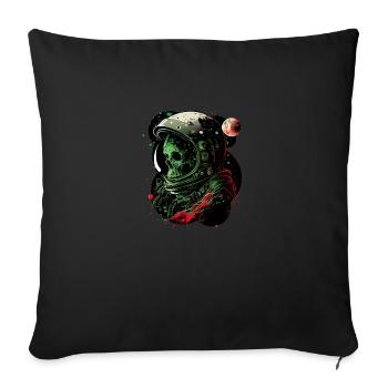 Death in space - Sofa pillowcase 17,3'' x 17,3'' (45 x 45 cm) - black - Front