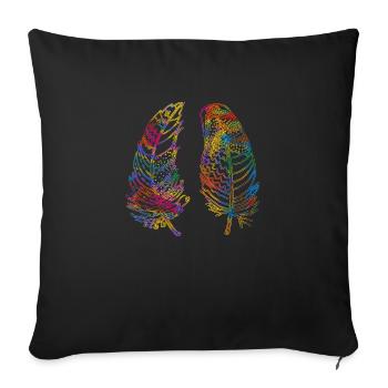 Stylo - Housse de coussin décorative 45 x 45 cm - noir - Devant