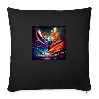 Ton zu Bild - Sofakissenbezug 45 x 45 cm - Schwarz - Vorne
