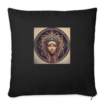 Universe - Sofa pillowcase 17,3'' x 17,3'' (45 x 45 cm) - black - Front