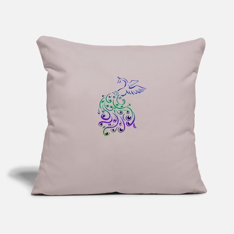 pfau tribalregenbogen elegant geschenk vogel fun Sofakissenbezug 45 x 45 cm