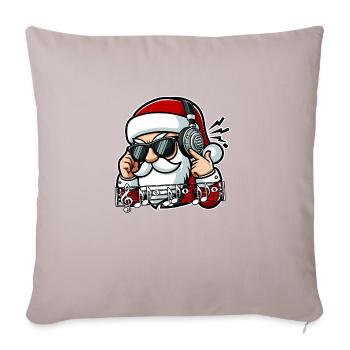 Santa loves Music - Sofa pillowcase 17,3'' x 17,3'' (45 x 45 cm) - light taupe - Front