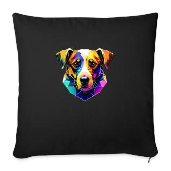 German Shepherd Dog Dog Owner Dog Owner Dog Owner - Sofa pillowcase 17,3'' x 17,3'' (45 x 45 cm) - black - Front
