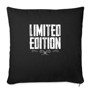 Limited Edition - Sofa pillowcase 17,3'' x 17,3'' (45 x 45 cm) - black - Front