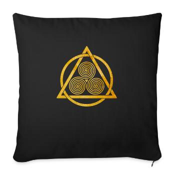 celtic ornament - Sofakissenbezug 45 x 45 cm - Schwarz - Vorne