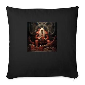 Spooky Santa Claus - Sofa pillowcase 17,3'' x 17,3'' (45 x 45 cm) - black - Front