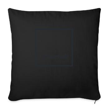 RInkerode - c’est de là que je viens ! - Housse de coussin décorative 45 x 45 cm - noir - Devant