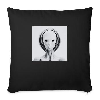Astronomie Astrophysique Spiritualité - Housse de coussin décorative 45 x 45 cm - noir - Devant
