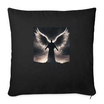 Astrologie Spiritualité Univers - Housse de coussin décorative 45 x 45 cm - noir - Devant