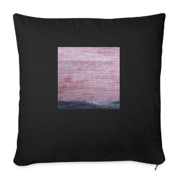 Abstrakter Rosa Himmel - Sofakissenbezug 45 x 45 cm - Schwarz - Vorne