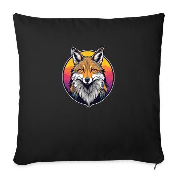 Jackal - Sofa pillowcase 17,3'' x 17,3'' (45 x 45 cm) - black - Front