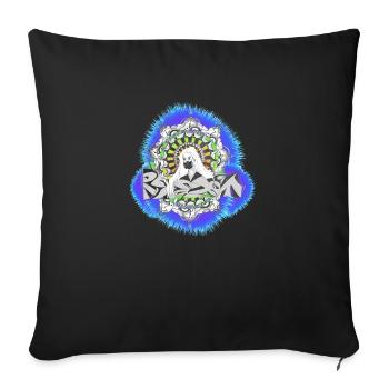 Graffiti - Street Art Mandala - Sofa pillowcase 17,3'' x 17,3'' (45 x 45 cm) - black - Front