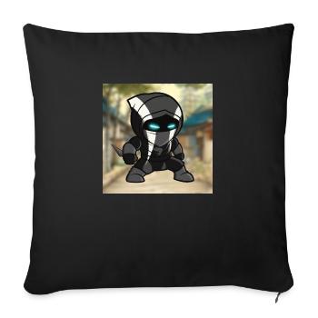 BitcoinCash (en anglais seulement) - Housse de coussin décorative 45 x 45 cm - noir - Devant