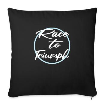 Stakes Race Derby Adrenaline Rush Present - Sofa pillowcase 17,3'' x 17,3'' (45 x 45 cm) - black - Front