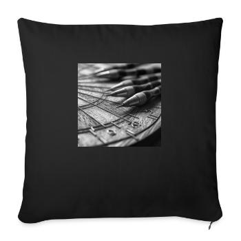 Dartboard - Sofakissenbezug 45 x 45 cm - Schwarz - Vorne