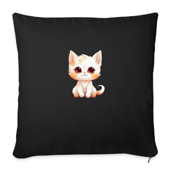 Cute Animal - Sofakissenbezug 45 x 45 cm - Schwarz - Vorne