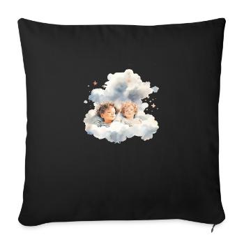 Children's Heaven Dreams Gift - Sofa pillowcase 17,3'' x 17,3'' (45 x 45 cm) - black - Front