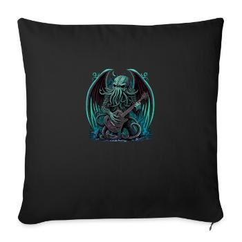 Rocher de Cthulhu - Housse de coussin décorative 45 x 45 cm - noir - Devant