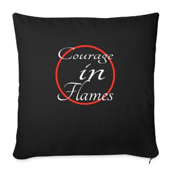 Service d’incendie de premier intervenant Dauntless - Housse de coussin décorative 45 x 45 cm - noir - Devant