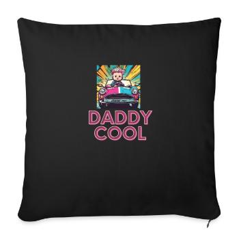 DaDdY COOL - Housse de coussin décorative 45 x 45 cm - noir - Devant