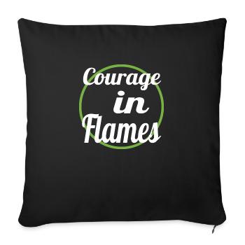 Déclaration de Dauntless Firefighting Fearless Heart - Housse de coussin décorative 45 x 45 cm - noir - Devant
