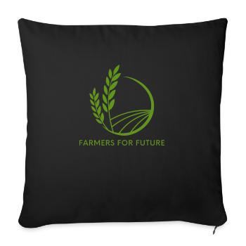 Farmers for Future - Sofakissenbezug 45 x 45 cm - Schwarz - Vorne