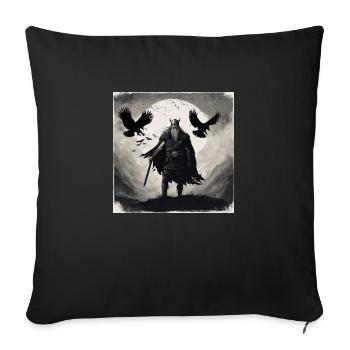Return of Odin - Sofa pillowcase 17,3'' x 17,3'' (45 x 45 cm) - black - Front