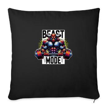 Monster Mode - Sofa pillowcase 17,3'' x 17,3'' (45 x 45 cm) - black - Front
