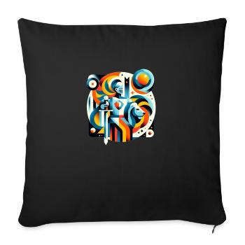 Gareth - Sofa pillowcase 17,3'' x 17,3'' (45 x 45 cm) - black - Front