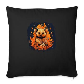 Dictons amusants Down Under Bday Camisa para dormir - Housse de coussin décorative 45 x 45 cm - noir - Devant