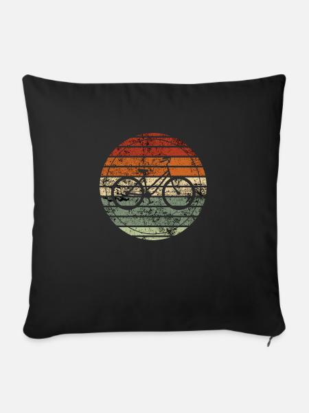 Retro Bike - Vintage Geschenkidee - Sofakissenbezug 45 x 45 cm - Schwarz