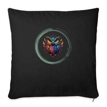 Meditationen logo - Sofakissenbezug 45 x 45 cm - Schwarz - Vorne