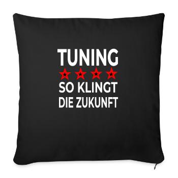 Tuning - Sofakissenbezug 45 x 45 cm - Schwarz - Vorne