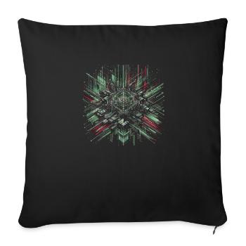 Cybernetic Core - Sofa pillowcase 17,3'' x 17,3'' (45 x 45 cm) - black - Front
