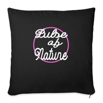 Bday Emotional Heart Exploration Heartbeat Forest - Sofa pillowcase 17,3'' x 17,3'' (45 x 45 cm) - black - Front