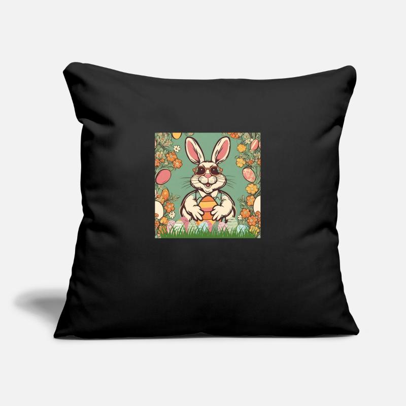 Easter Bunny Retro Sunglasses Easter Easter Eggs Cool Sofa pillowcase 17,3'' x 17,3'' (45 x 45 cm)