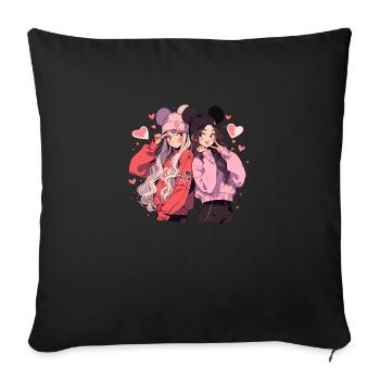 Cuties - Sofakissenbezug 45 x 45 cm - Schwarz - Vorne