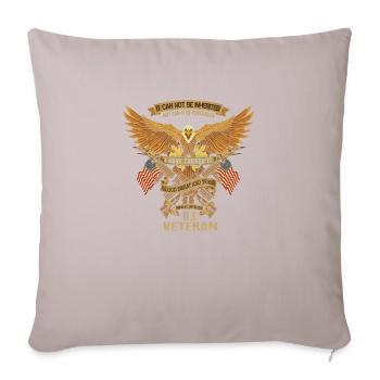 Armée, Guerre, Militaire, Uniforme, Force, Soldat, Vétéran - Housse de coussin décorative 45 x 45 cm - taupe clair - Devant