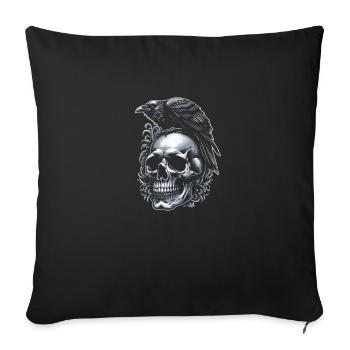 Harbinger of Shadows - Sofa pillowcase 17,3'' x 17,3'' (45 x 45 cm) - black - Front