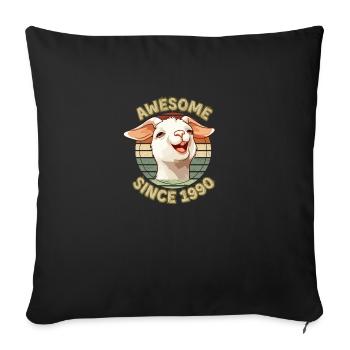awesome Since 1990's Humor Birthday Gift 1990 - Sofa pillowcase 17,3'' x 17,3'' (45 x 45 cm) - black - Front